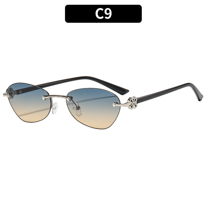 Elegante geometrische Rahmen-Sonnenbrille
