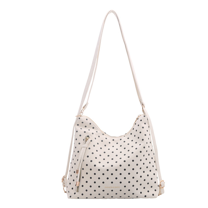 Stylische Polka Dot Umhängetasche