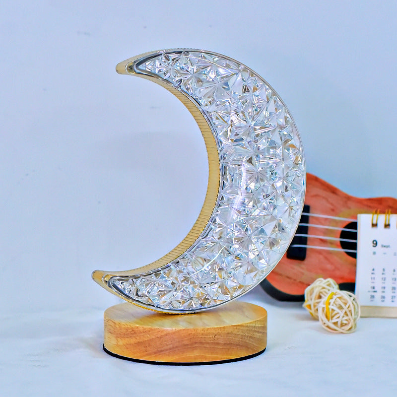 Mondförmige dekorative Lampe
