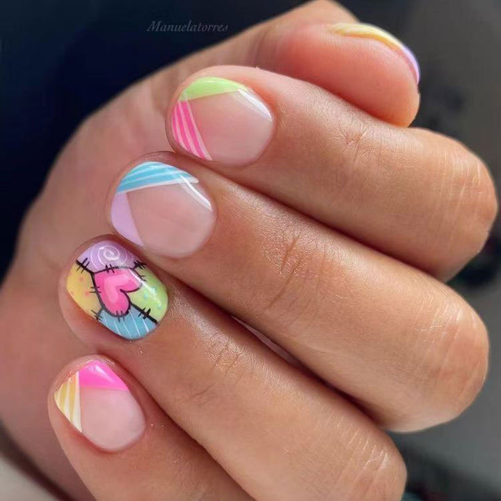 Künstlerisches Herzskizze Nagelkunstset