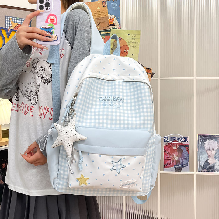 Charmanter Karomuster-Rucksack Karnz