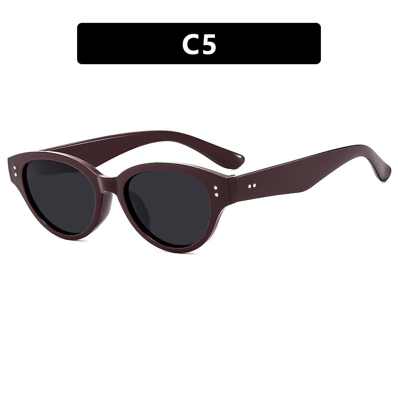 Damen Cat-Eye Sonnenbrille mit robustem Rahmen und polarisierenden Gläsern Karnz
