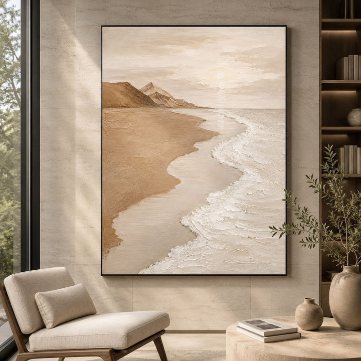 Abstraktes Küstenlandschaft Leinwand Kunstwerk