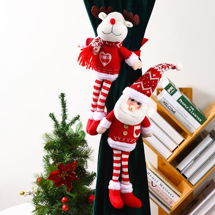 Dekorative Weihnachtsmann Vorhanghalter Karnz