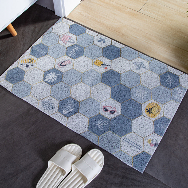 Geometrisch gemusterte Eingangsmatte