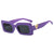 Damen Stylische oversized Sonnenbrille mit einzigartigem Rahmen Karnz
