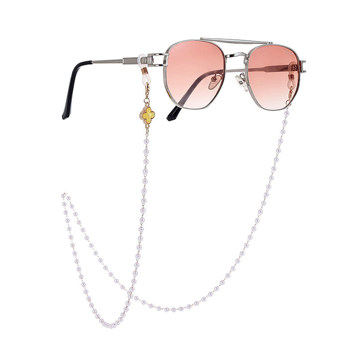 Elegante Perlen Sonnenbrillen Kette Karnz