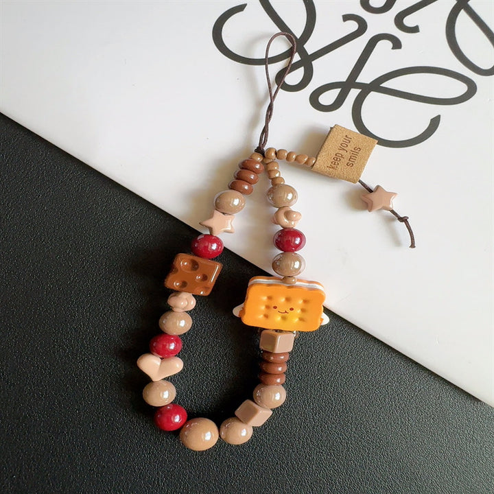 Farbige Charm Perlen Halskette Karnz