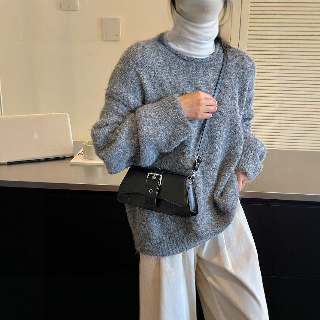 Elegante Vegane Leder Umhängetasche