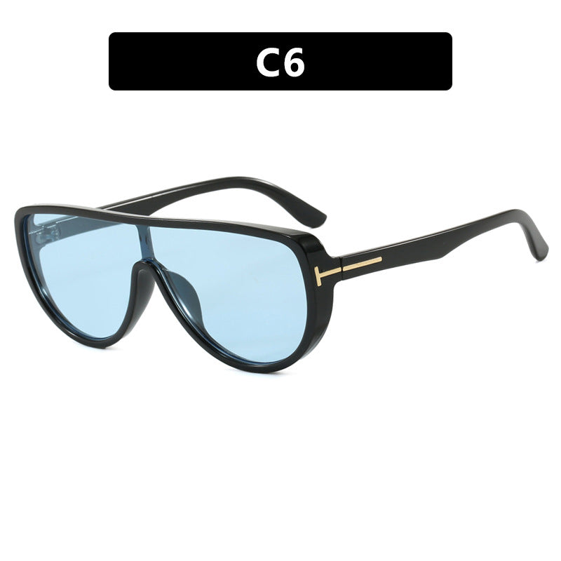 Damen elegante Oversized-Sonnenbrille mit markantem Design und UV-Schutz Karnz