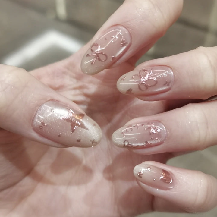 Dekorative Nagelkunst Press-On Nägel