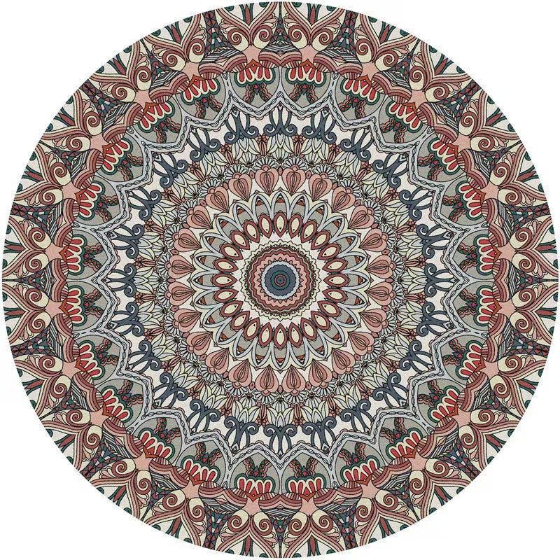 Runder geometrisches Muster Bereichsteppich