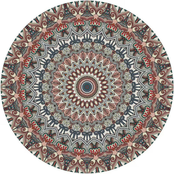 Runder geometrisches Muster Bereichsteppich