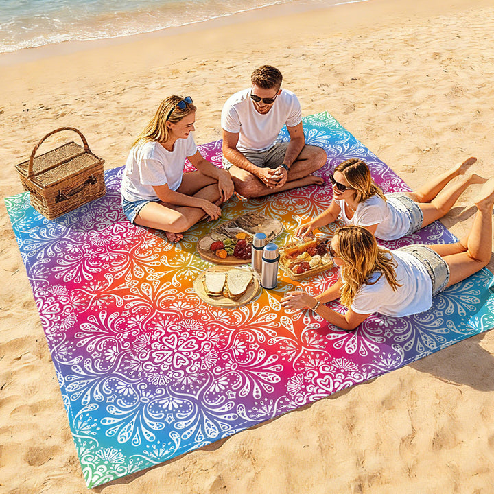Mandala Design Strandmatte Karnz