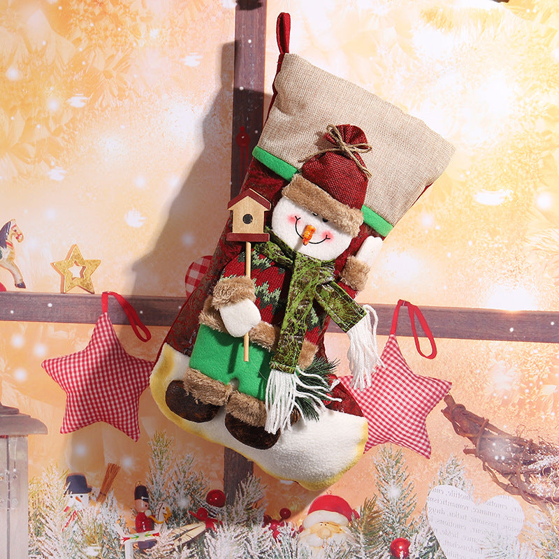 Niedlicher Weihnachtsstrumpf mit Rentierdesign Karnz