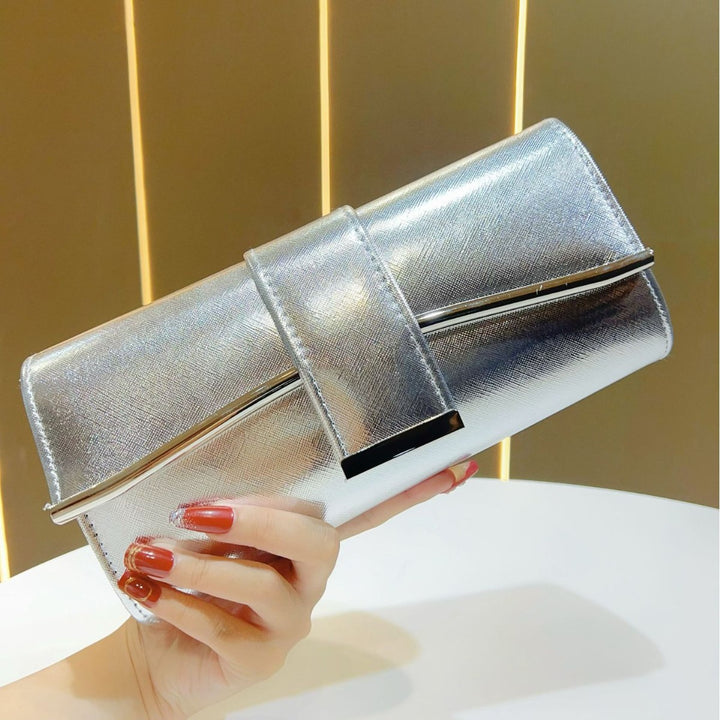 Metallic Abend-Clutch