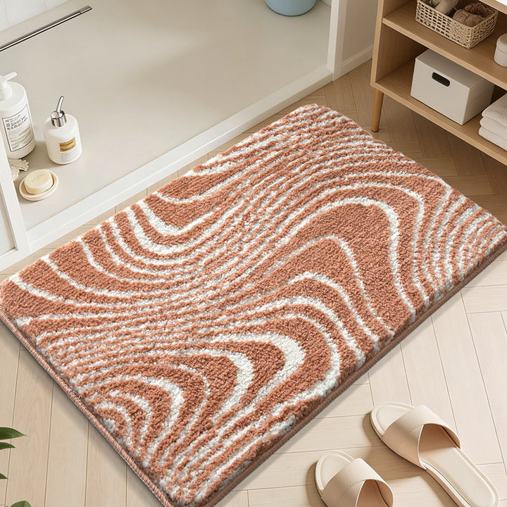Abstract Wave Pattern Badmatte Karnz