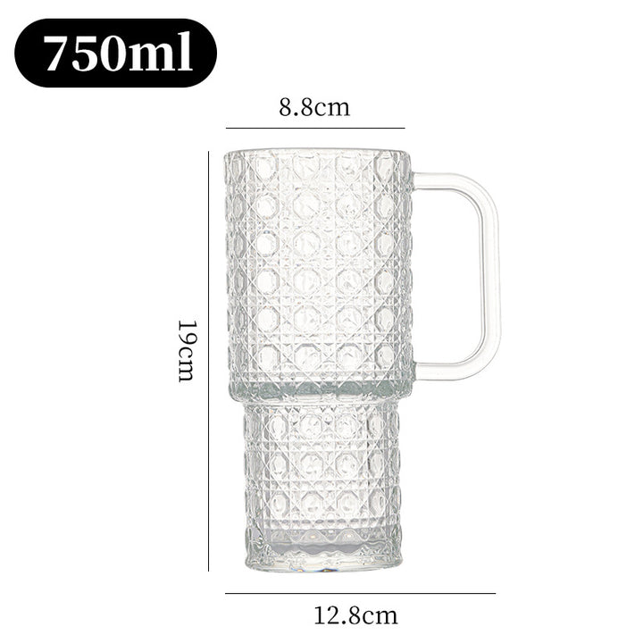 Unisex Glasbecher mit strukturiertem Design von Karnz