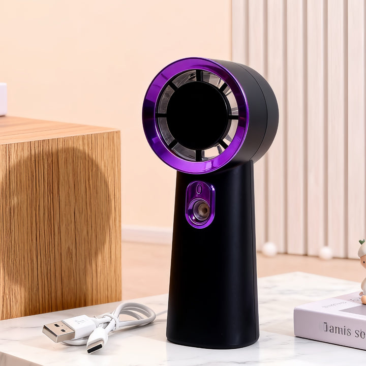 Damen Tragbarer USB Handventilator mit leistungsstarker Windtechnologie Karnz