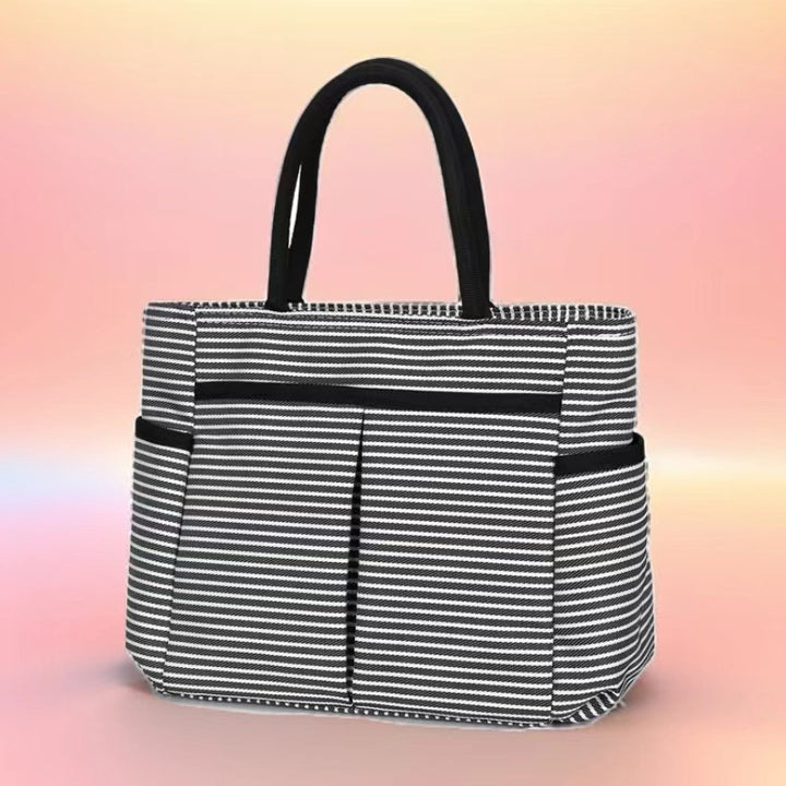 Multi-Pocket Candy Print Tote Bag Karnz