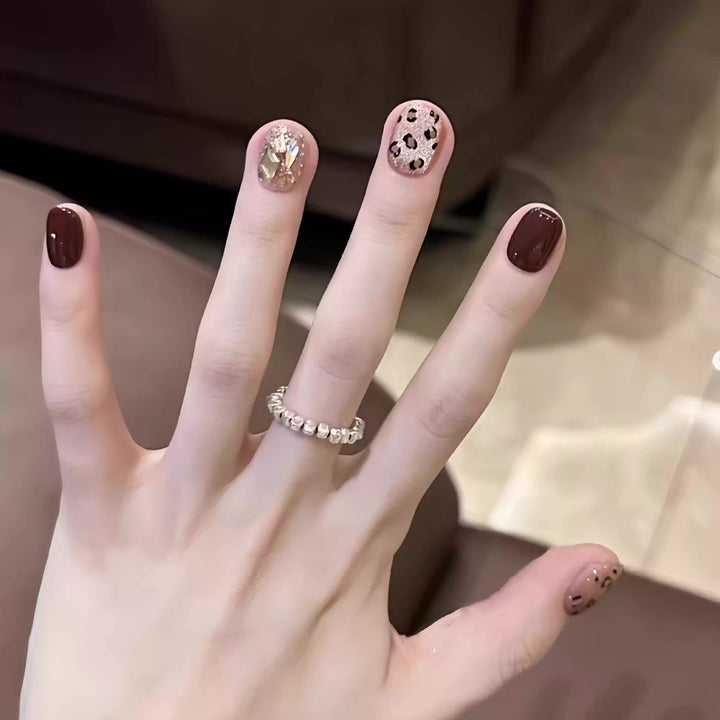Bold Tiered Animal Print Press-On Nails