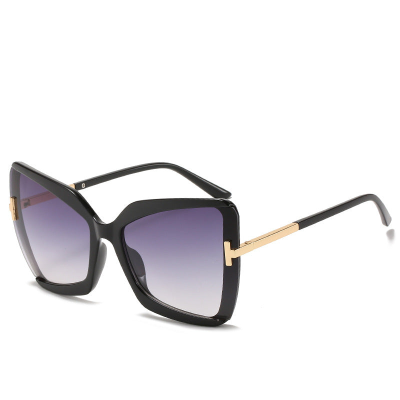 Luxuriöse Übergroße Schild Sonnenbrille Karnz
