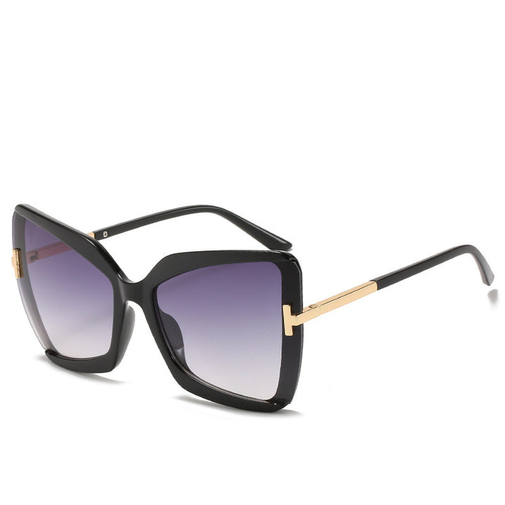 Luxuriöse Übergroße Schild Sonnenbrille Karnz
