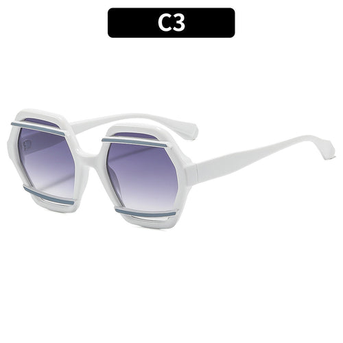 Architektonische achteckige Rahmen-Sonnenbrille