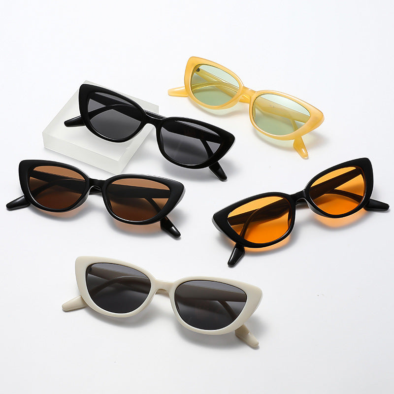 Damen Cat-Eye Sonnenbrille mit elegantem, rahmenlosem Design Karnz