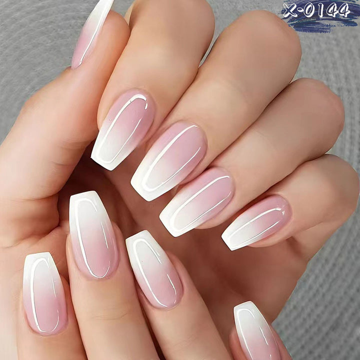 Elegantes Französisches Tipp-Acryl-Nagelkunst-Set