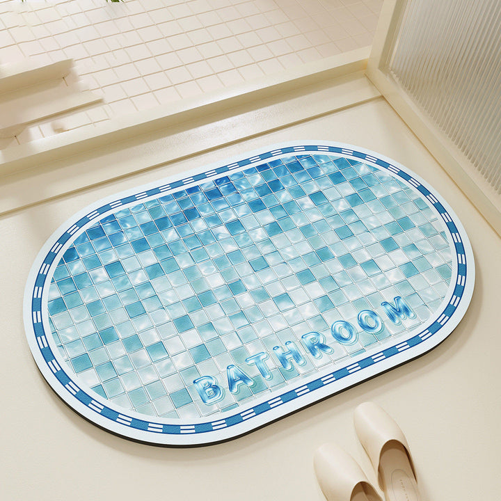 Dekorative Mosaikmuster-Badematte