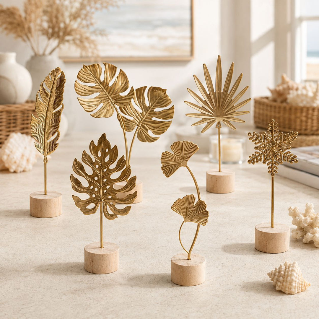 Dekorative Ginkgo Blatt Skulptur