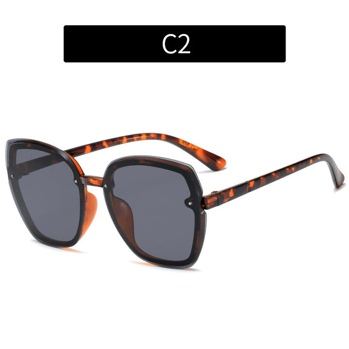 Oversized Schmetterlingssonnenbrille