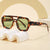 Damen geometrische Sonnenbrille im extravaganten Design Karnz