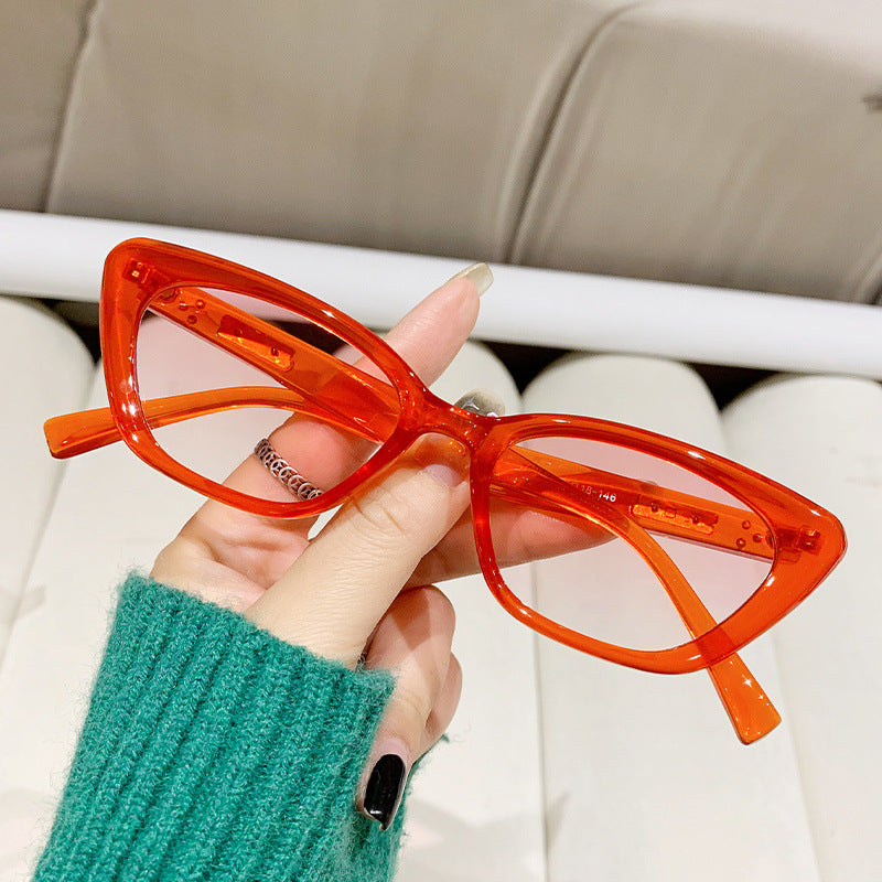 Damen Cat-Eye Sonnenbrille mit hochwertigem, geometrischem Rahmen Karnz