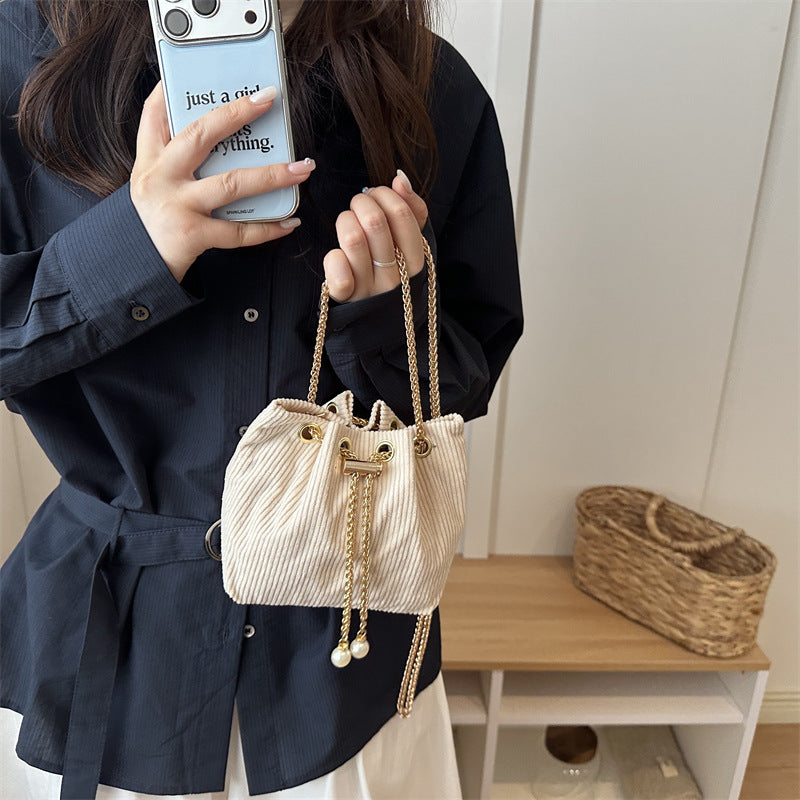 Stylische Leopardenmuster-Bucket-Handtasche