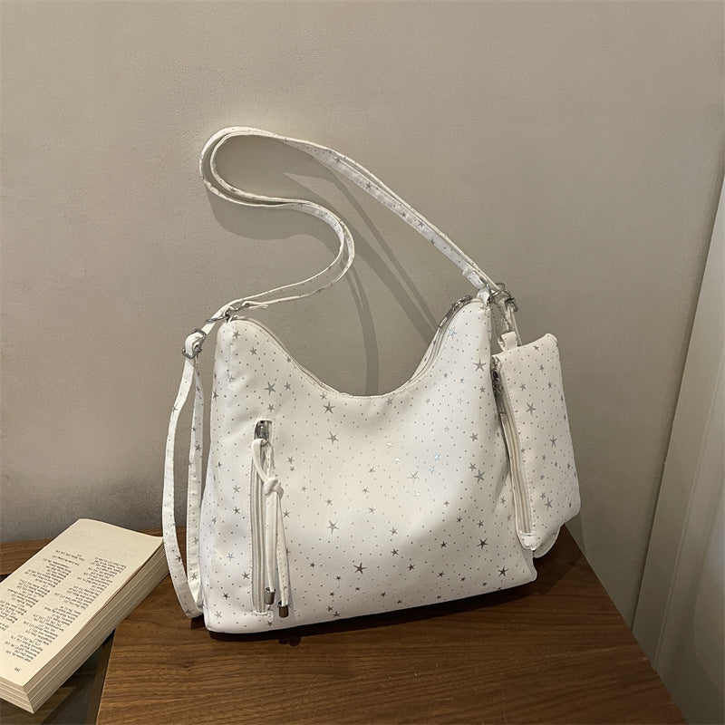 Stern-verschönertes Hobo-Handtasche