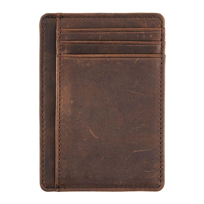 Vintage-inspirierter Leder-Kartenhalter Karnz