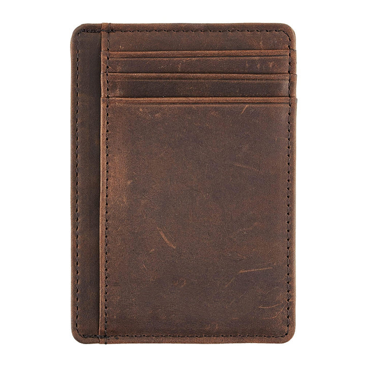 Vintage-inspirierter Leder-Kartenhalter Karnz