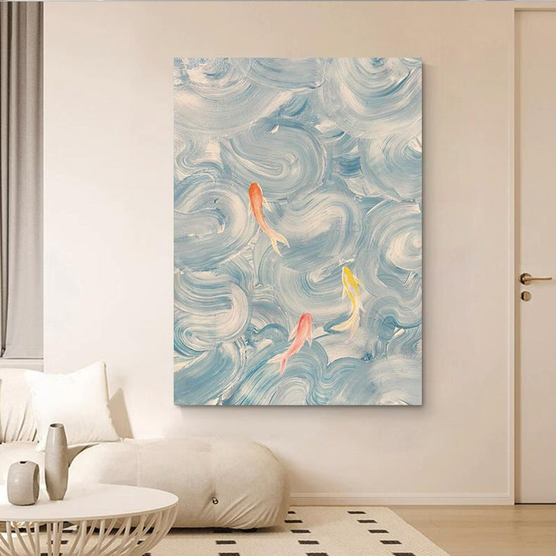 Künstlerischer fischthemenbezogener Leinwanddruck