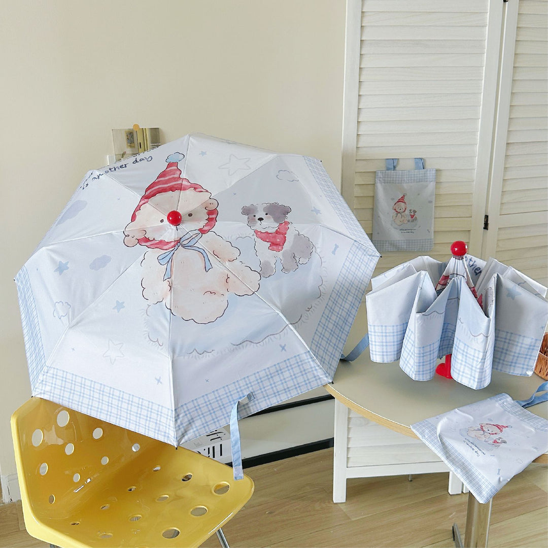 Damen Regenschirm mit niedlichem Tierdesign Karnz