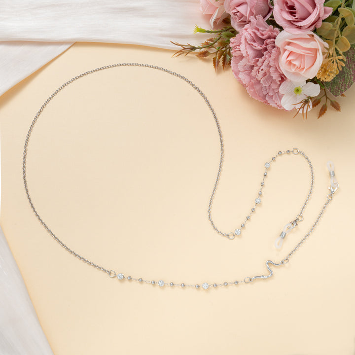 Chic Strass Brille Kette Karnz