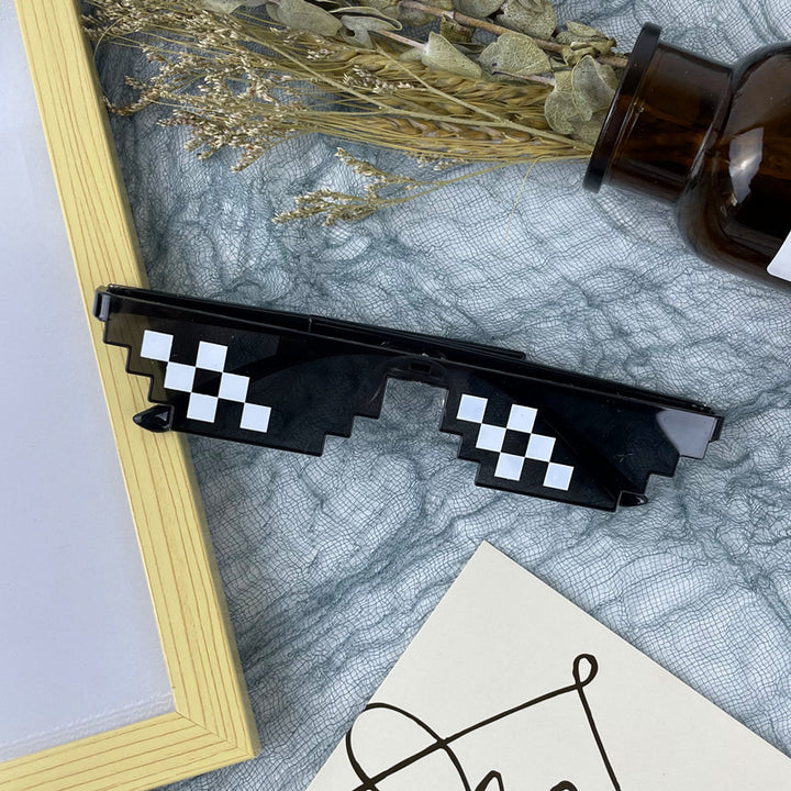 Fette geometrische Shield-Sonnenbrille Karnz
