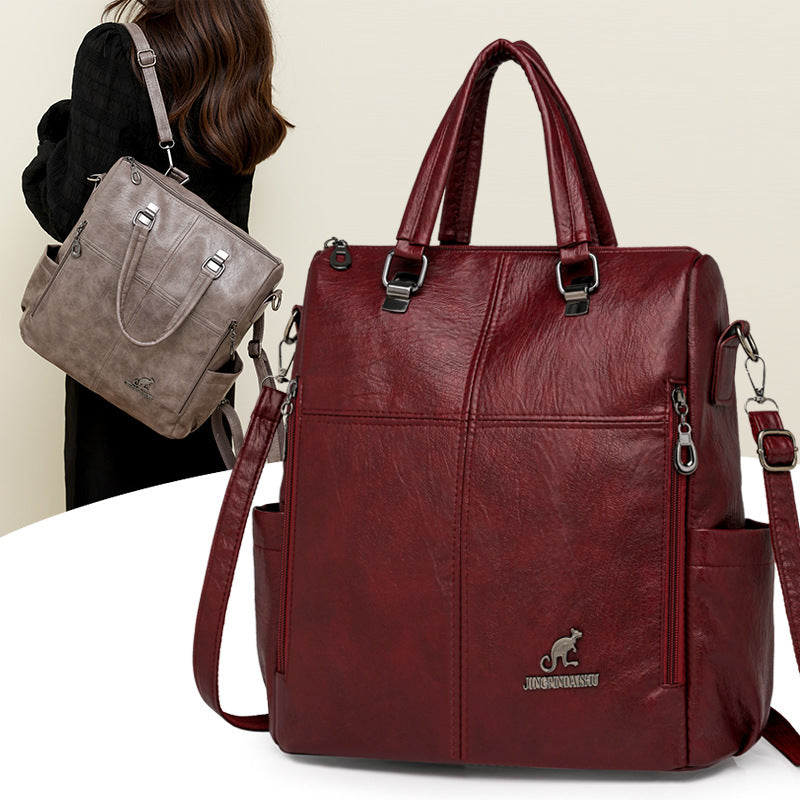 Multi-Funktionale Kunstleder-Handtasche Karnz
