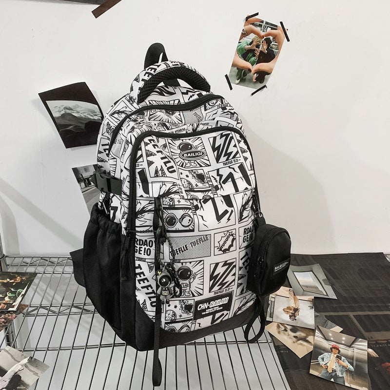 Grafikdesign Multi-Pocket Rucksack Karnz