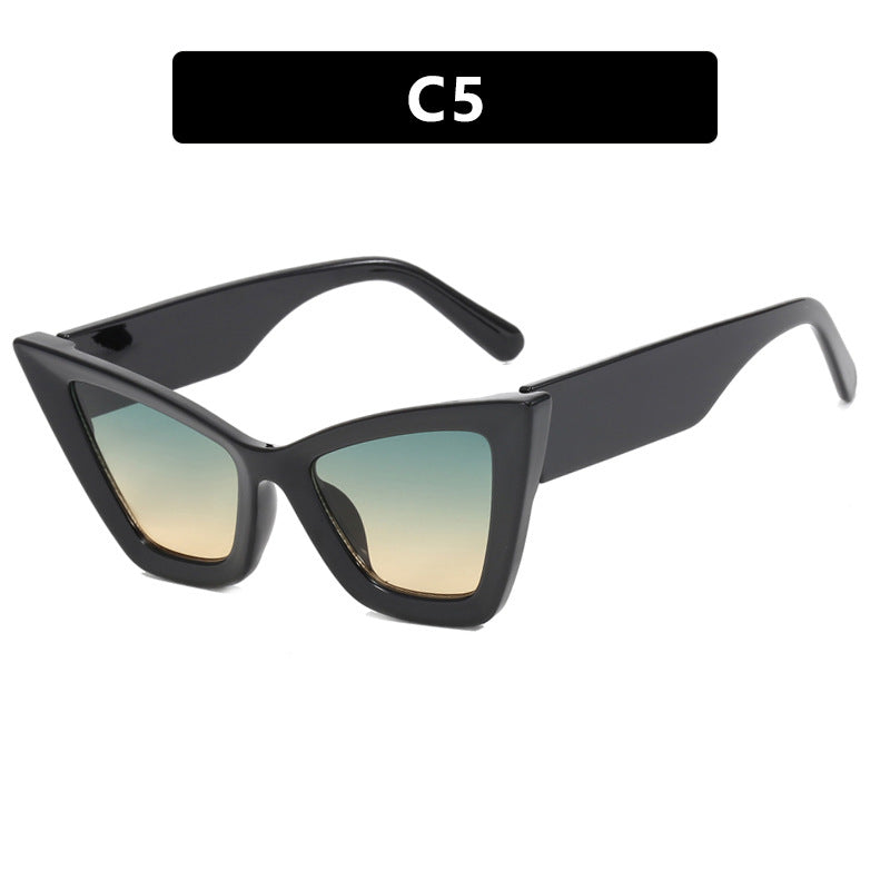 Damen Cat-Eye Sonnenbrille mit eleganten Linse und UV-Schutz Karnz
