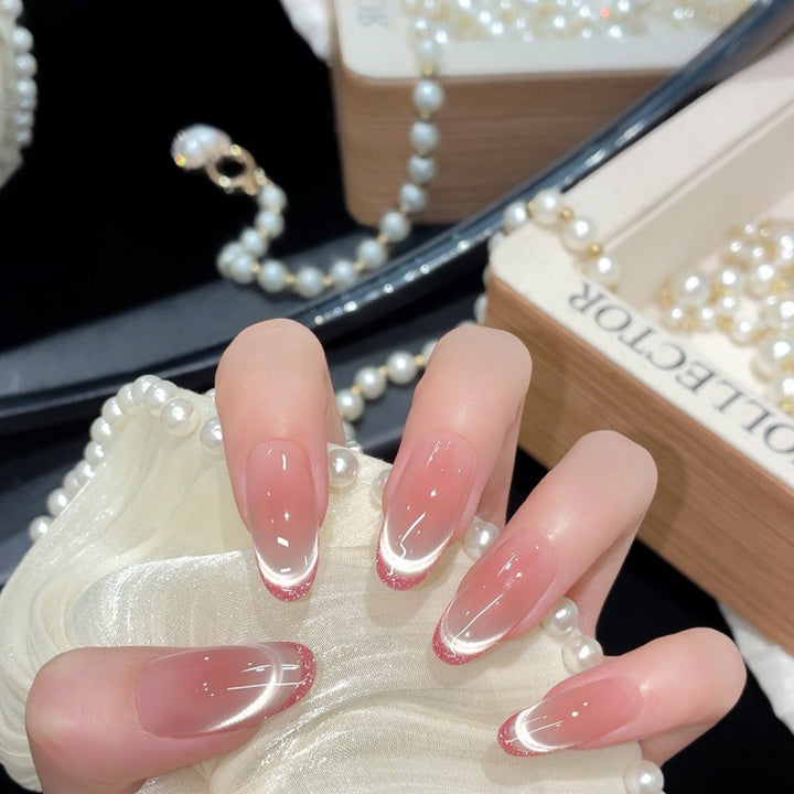Premium French Tip Press-On Nagel Set