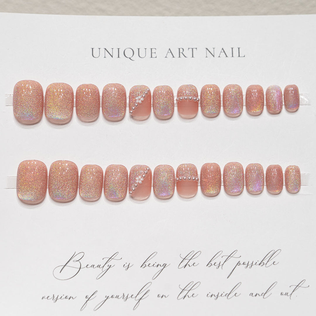 Glitzerndes Nagelkunst Press-On Set