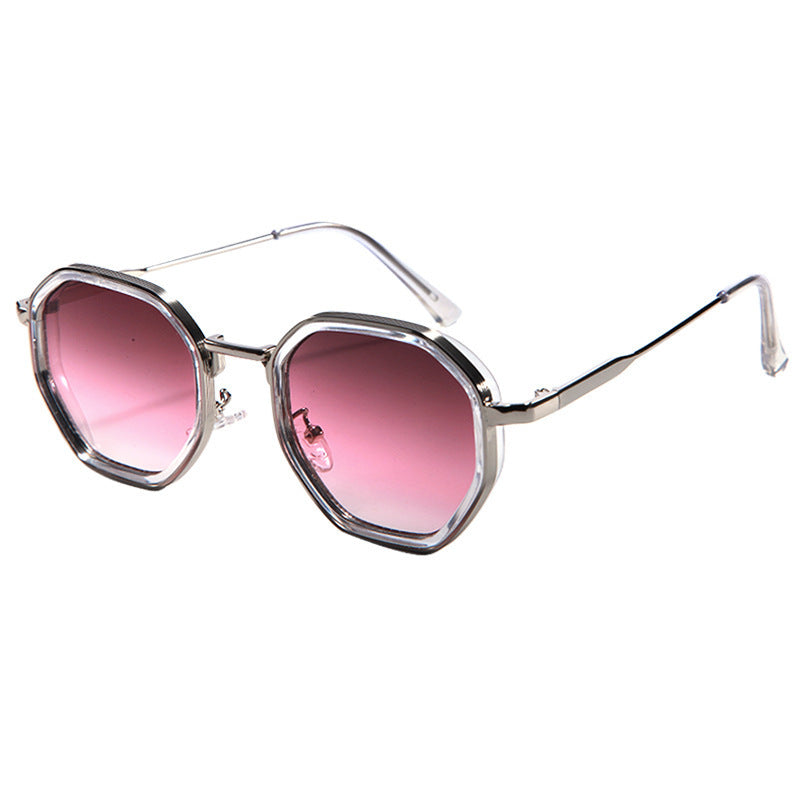 Damen geometrische Sonnenbrille mit modischem Rahmen Karnz