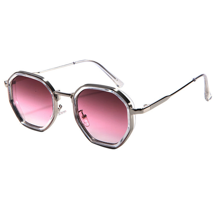 Damen geometrische Sonnenbrille mit modischem Rahmen Karnz